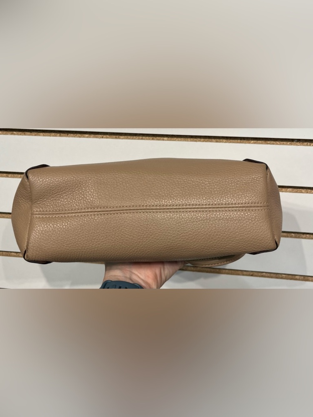 2021 Coach Kacey Leather Satchel– Beige/Tan – Style C6229 - Picture 6 of 11